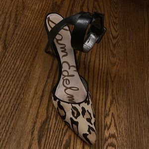 Size 7 Sam Edelman leopard print kitten heels